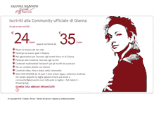 Tablet Screenshot of fanclub.giannanannini.com